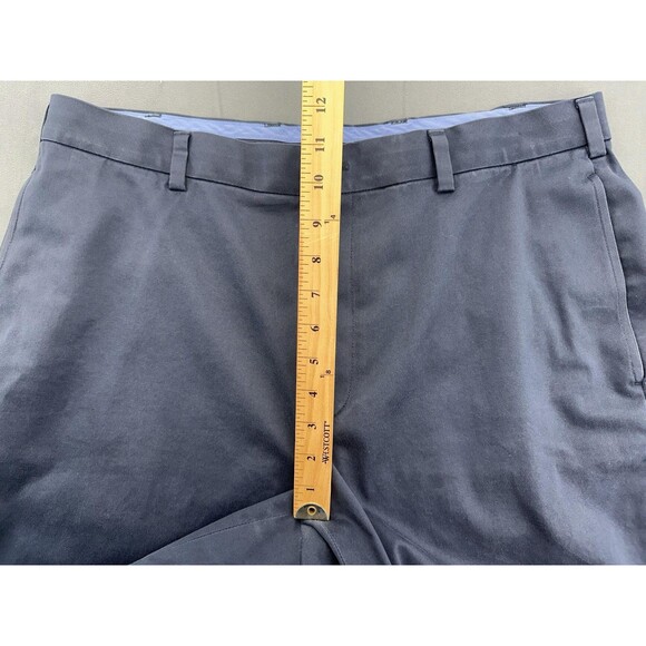 Brooks Brothers Shorts Mens 36 Navy Advantage Chino Stretch Flat Front Casual - Picture 11 of 11